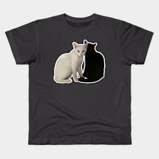 Black and white cat Kids T-Shirt